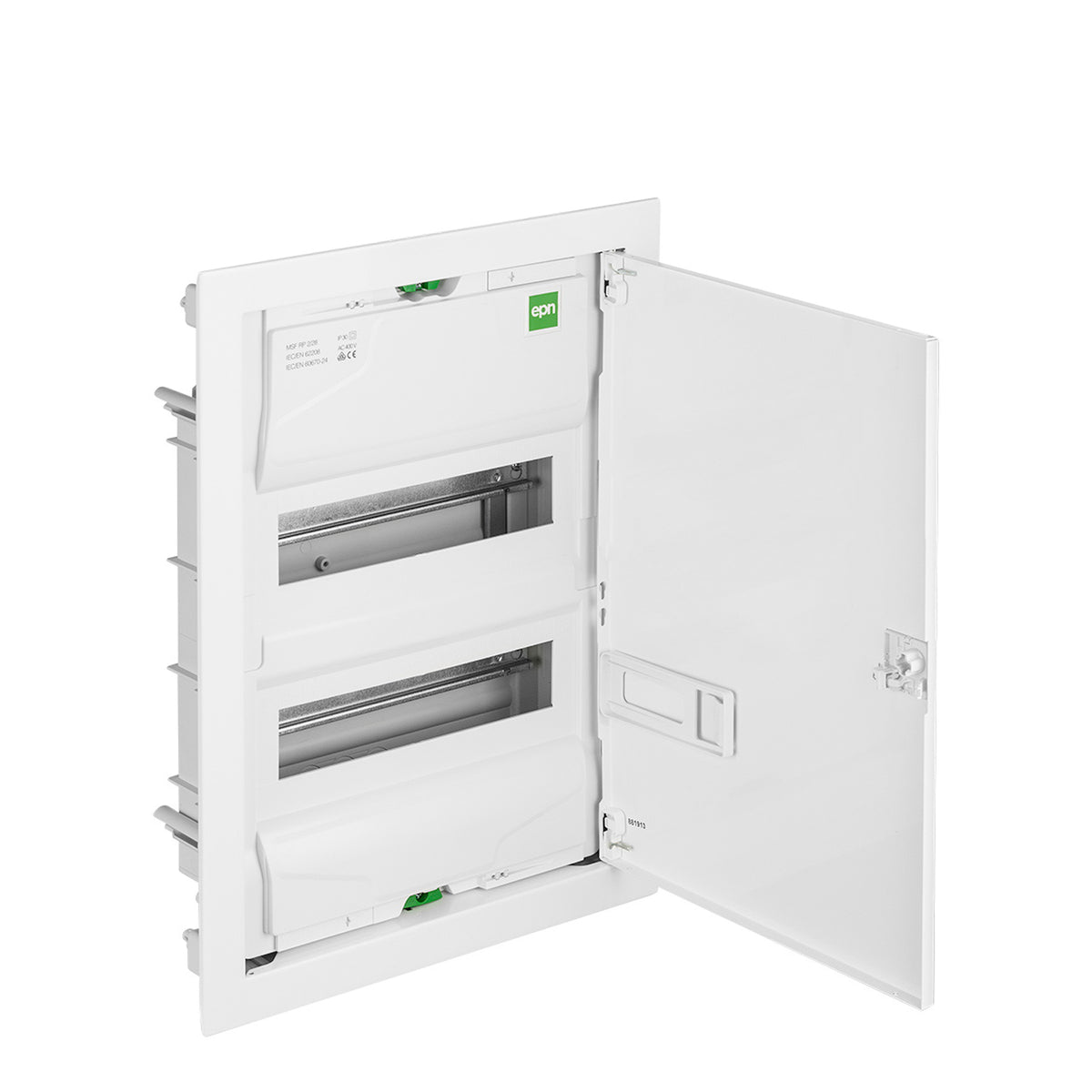 Unterputz / Sicherungskasten / Kleinverteiler / Verteilerkasten / VDE zertifiziert / 2-reihig für 24 Module