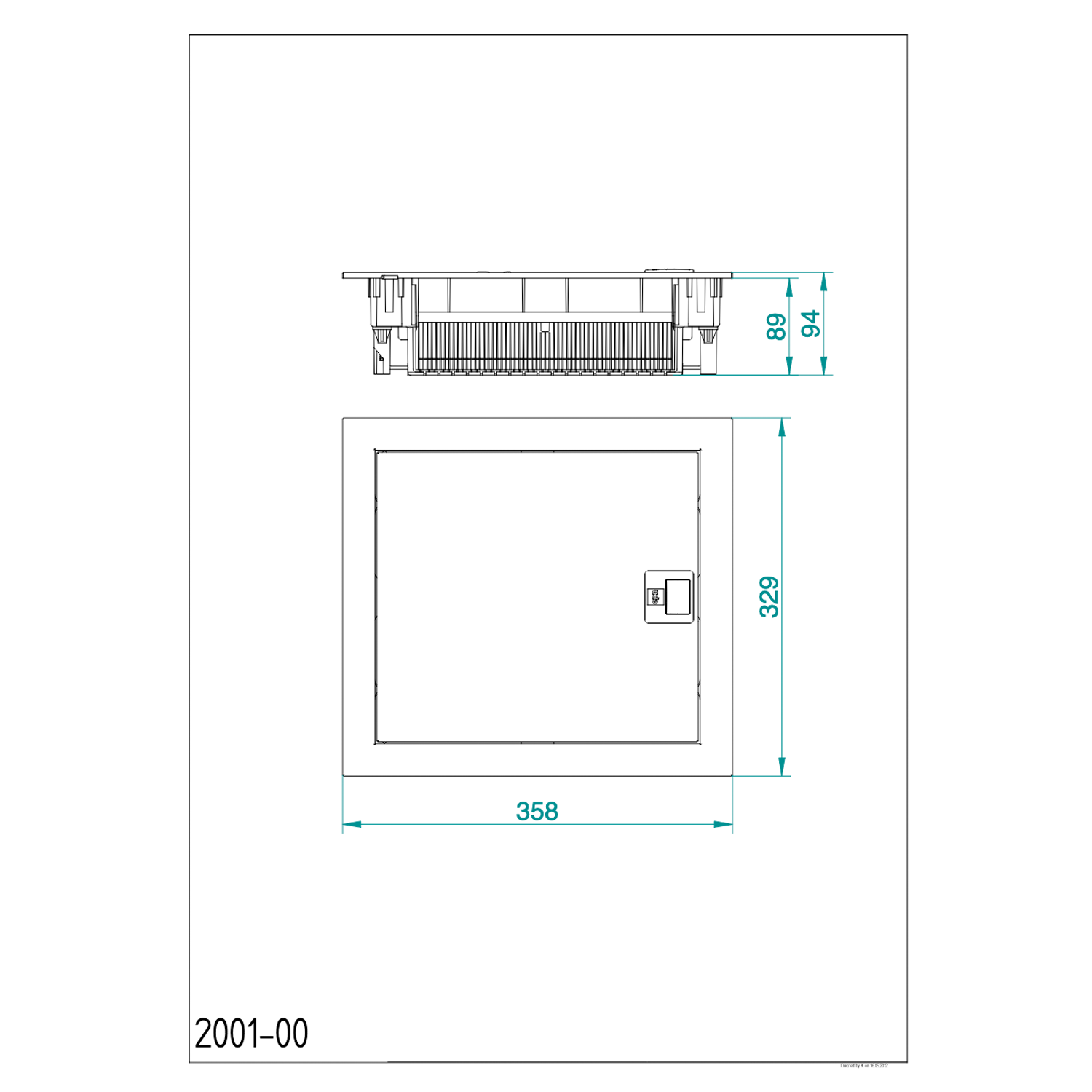 Unterputz / Sicherungskasten / Kleinverteiler / Verteilerkasten / VDE zertifiziert / 1-reihig für 12 Module