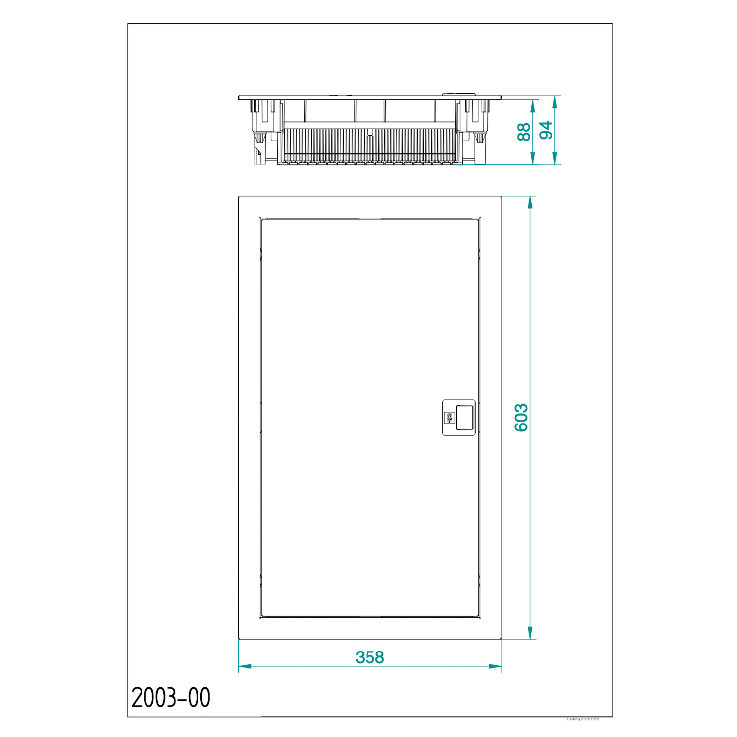 Unterputz / Sicherungskasten / Kleinverteiler / Verteilerkasten / VDE zertifiziert / 3-reihig für 36 Module