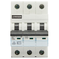 Leiniger Leitungsschutzschalter / LS-Schalter / 1-Polig / 3-Polig / B / C / 10 kA / 2A-63A / VDE gepr&uuml;ft