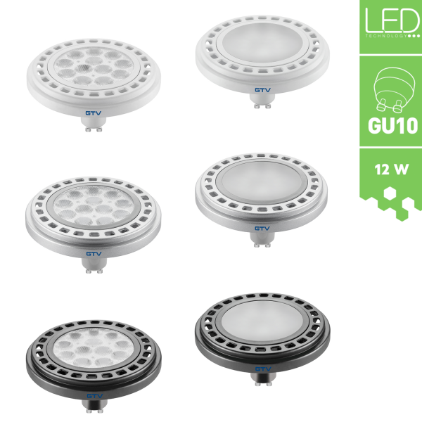 LED GU10 Leuchtmittel mit Power-LED-Chips GU10 12W LD-ES11 SMD Spot Aluminium