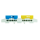 Sammelklemme Leiterklemme Klemme für Hutschiene Klemmstein PE / N Klemmen Schutzleiter blau / gelb: 2 x 6 polig bis 16mm²