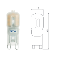 G9 2,5 W LED Leuchtmittel / Birne / dimmbar / Stiftsockel / neutralwei&szlig; / warmwei&szlig;